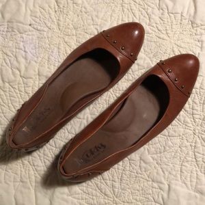 Genuine Leather Brown Flats by Korks - 8.5